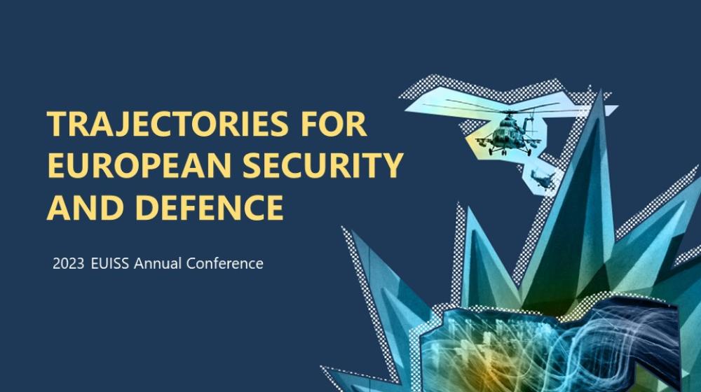 A graphic featuring the title of the event © EUISS