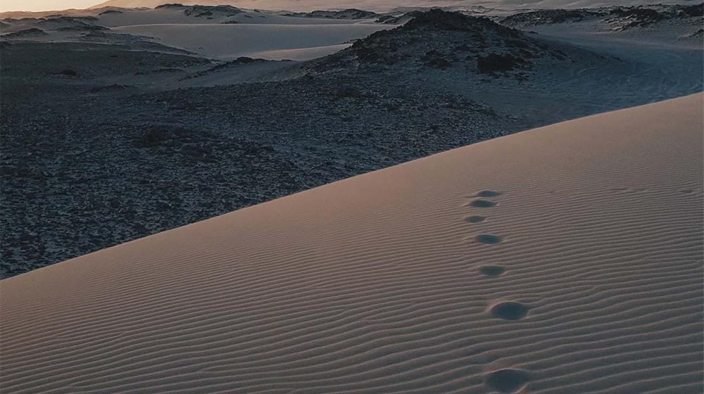 Image of footprints in the sand- © Unsplash